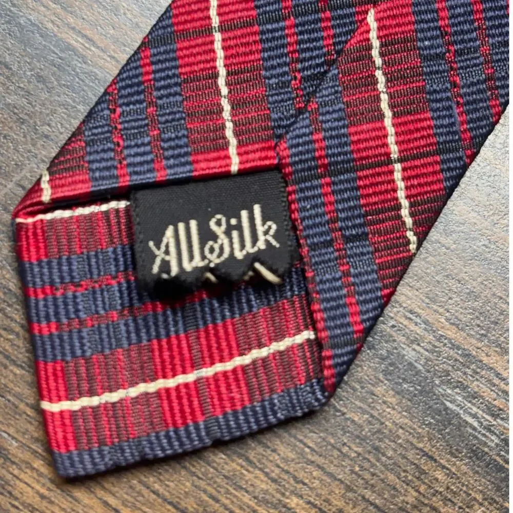 Vintage Cavalier of Louisville Neck Tie Multi Plaid All Silk Skinny Cavalure 50s